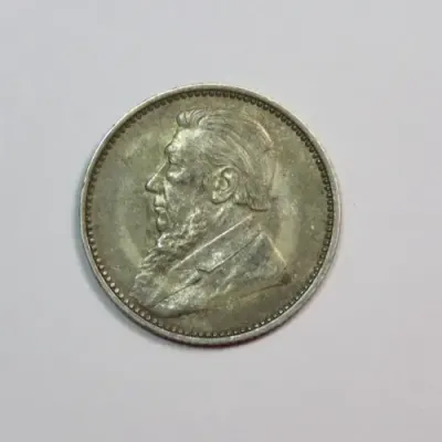 1896 ZAR Kruger 6d sixpence AU