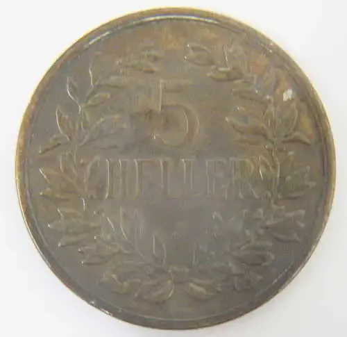 1908 German East Africa 5 Heller coin