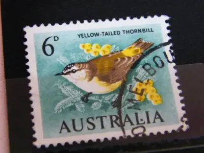 1964 Australian bird stamps - 6d to 3/-