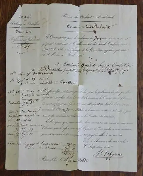 1830 Inter Brussels post - Before the first postage stamps