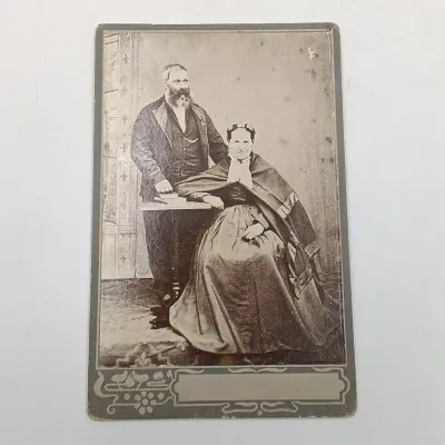 Antique photo of the Groenewald couple - Western Cape area