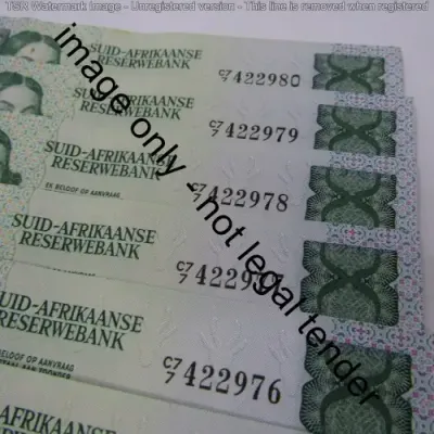 GPC de Kock 2nd issue - Lot of 9 x R10 banknotes with consecutive numbers - some creases
