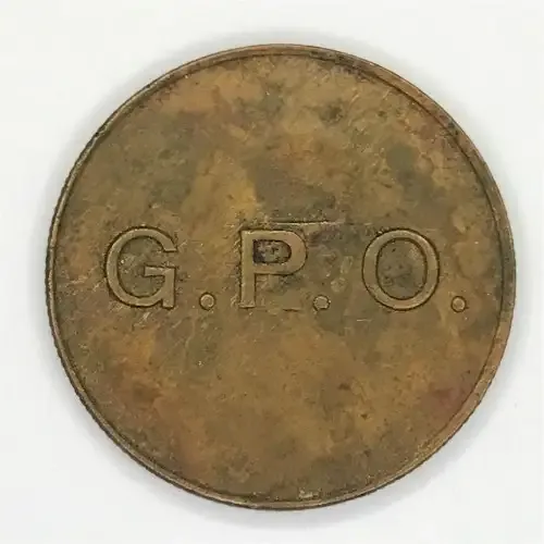 Herns #442 c General Post Office 6 pence `199` lettering