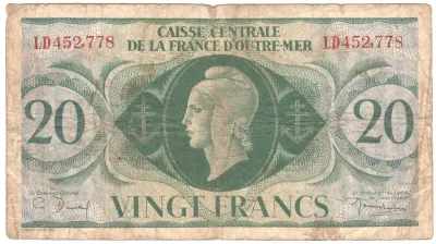 France - overseas 20 Francs 1944