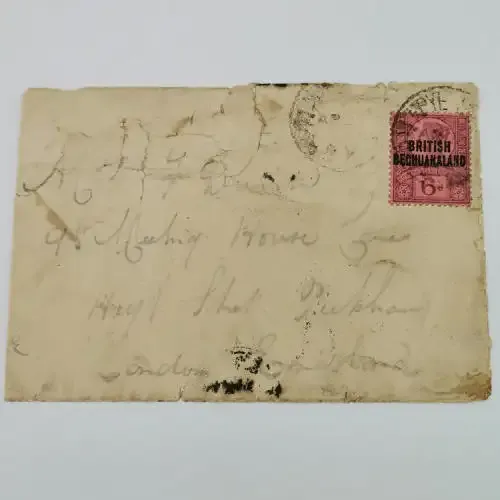Letter cover from Palapye British Bechuanaland to London England 24 April 1898