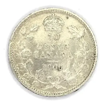 1905 Canada 10 cent - silver