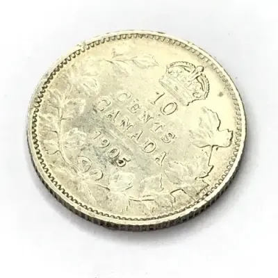 1905 Canada 10 cent - silver