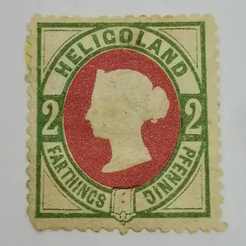 Heligoland 2 Pfennig mint stamp - SG 11