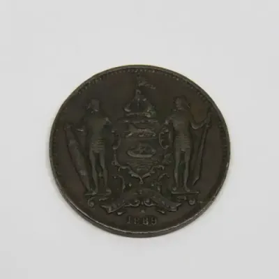 1889 British North Borneo One cent XF