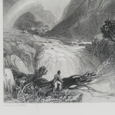 Engraving done by E. Finden from a drawing by J.D Harding - printed by A. Fullarton and Co.