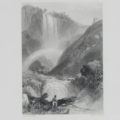 Engraving done by E. Finden from a drawing by J.D Harding - printed by A. Fullarton and Co.