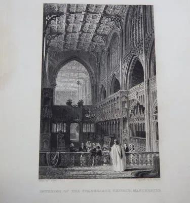 Engraving by E Challis from drawing by T Allom - Printed by Fisher, Son and Co. - 1832