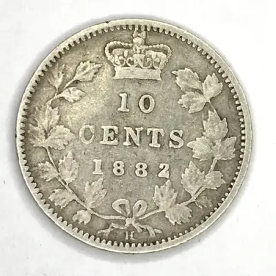1882 Canada 10 Cent - silver