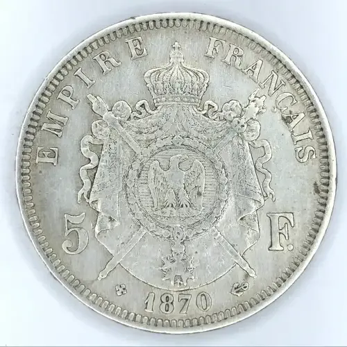 1870 France 5 Francs