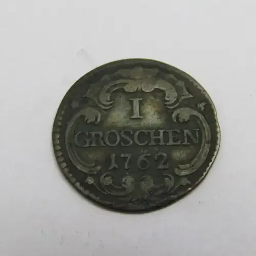 1762 Dresden Groschen C.S. Scheide Muntze