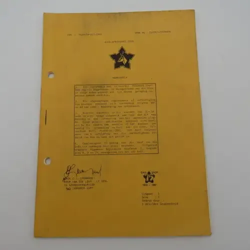 SA Army - Makkerhulp - booklet 1987 issue