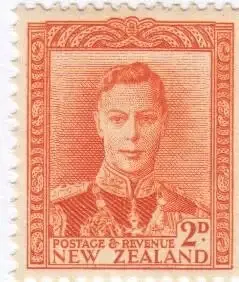 New Zealand George VI control paper - Join variety - 1947 mint