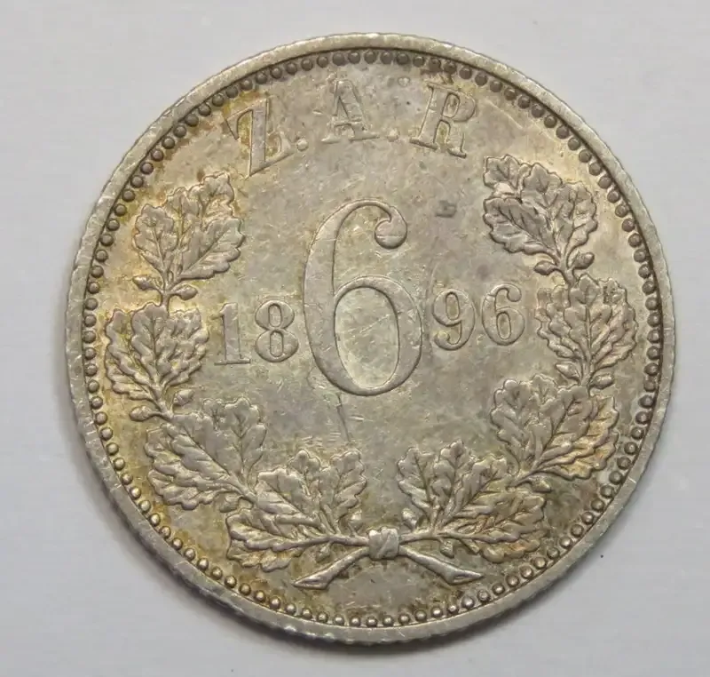 1896 Kruger sixpence - XF+