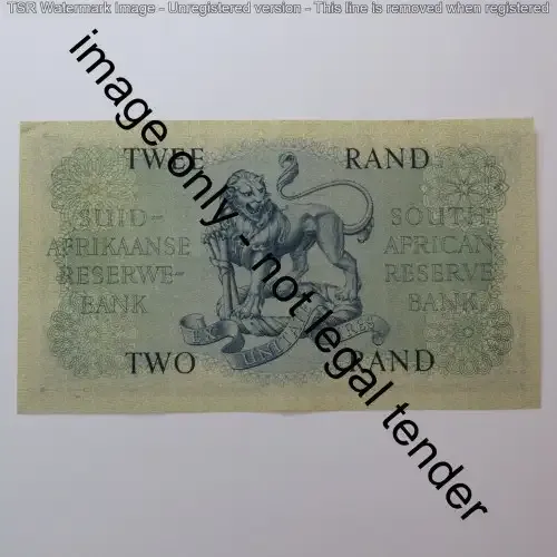 MH de Kock 4th Issue R2 banknote uncirculated with centre crease