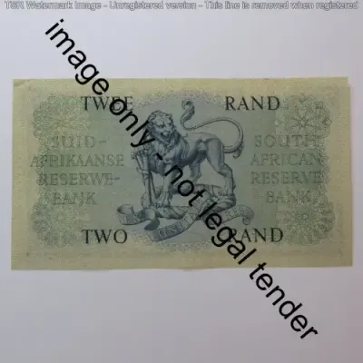 MH de Kock 4th Issue R2 banknote uncirculated with centre crease