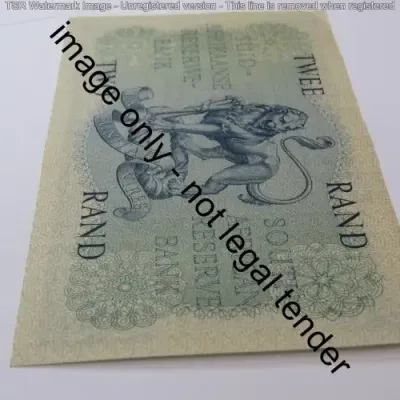 MH de Kock 4th Issue R2 banknote uncirculated with centre crease