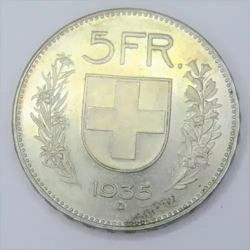 1935 B Switzerland - uncirculated