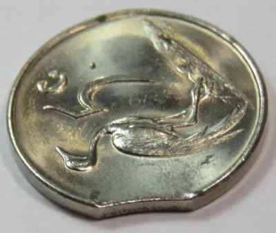 RSA 1965 mint error - Clipped planchet