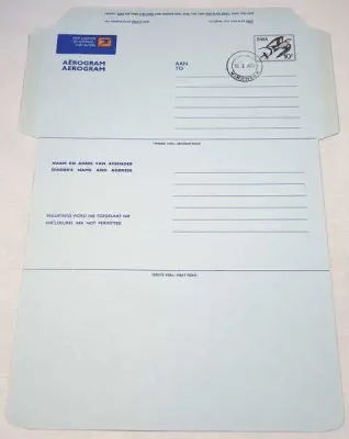 South West Africa Aerogram with pre printed 10 cents stamp