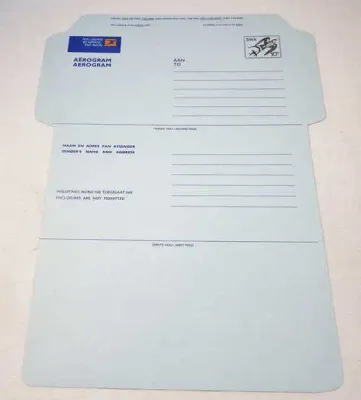 South West Africa Aerogram with pre printed 10 cents stamp - Unused