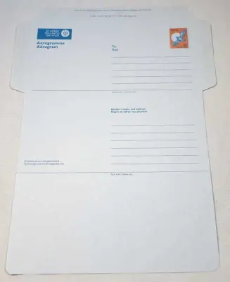 South West Africa Aerogramme with pre printed 15 cents stamp - Unused