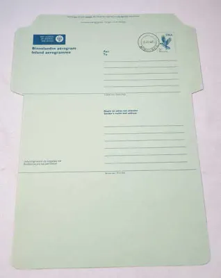 SWA Inland Aerogramme with pre printed 5 cent stamp - Unused,but cancelled in Windhoek 15 may 1981