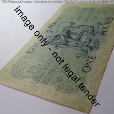 MH de Kock third issue 1 pound 6-5-58 EF+