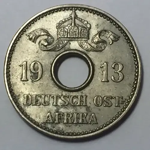 German East Africa 1913 AU 5 heller