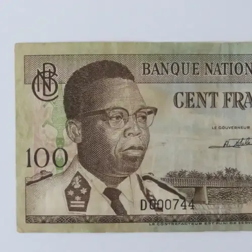 Congo 15-11-1961 Banknote 100 Francs