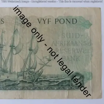 MH de Kock 2nd issue 22 April 1952 nice note with fine creases