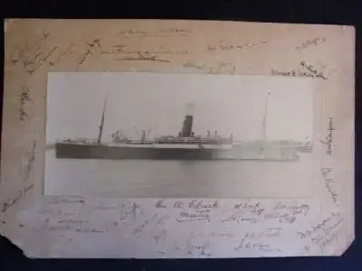 Thompsons Aberdeen Lines Thenistocles photo - Signed by crew