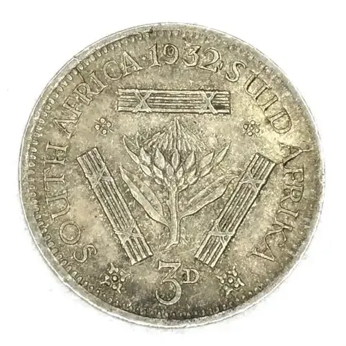 1932 SA Union 3d tickey - EF