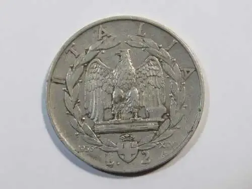 Italy 1936 - 14 Two Lire - VF+