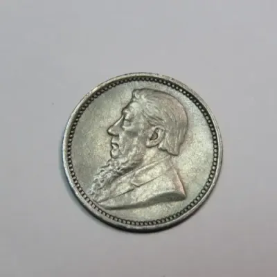 1897 ZAR Kruger 3d tickey EF - toned