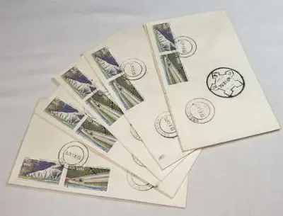 Lot of 6 covers with South West Africa stamps cancelled in Ondangwa on 19/11/1976