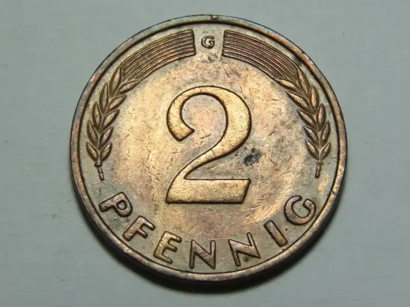 Germany 1950 G 2 pfennig - XF+