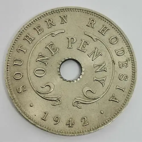 1942 Quality Southern Rhodesia one penny - uncirculated