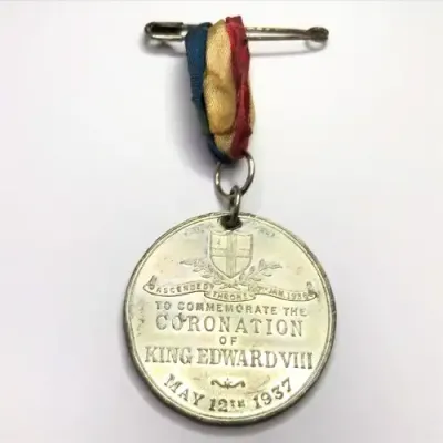 To commemorate the coronation of King Edward VIII 12th May 1937