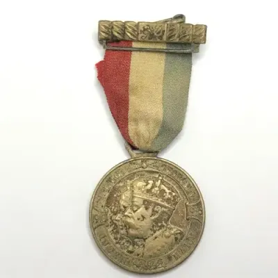 1935 George V silver jubilee medal DAILY MAIL - Teddy Tail League