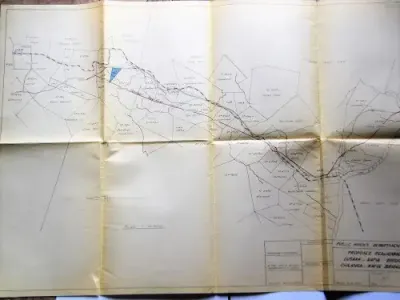 Lot of 2 maps - Realignment of Lusaka - Kafue Bridge Road
