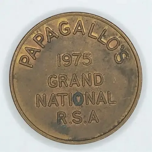 1975 Papagallo`s Grand National R.S.A Token