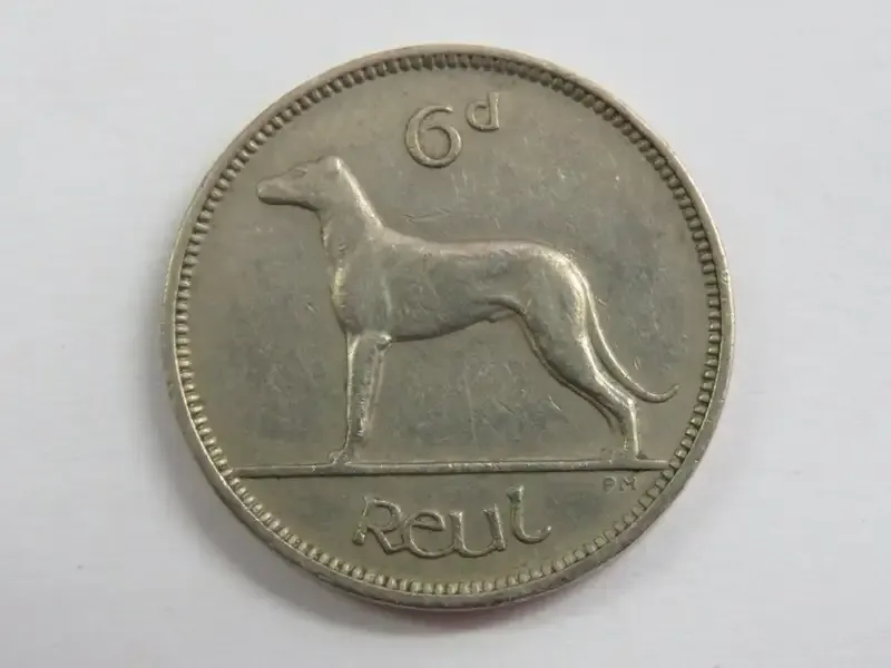 1950 Ireland sixpence - XF+