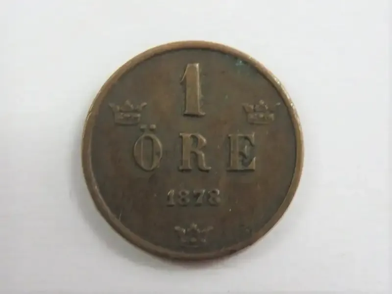 1878 Sweden 1 Ore - VF