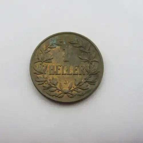 1905 German East Africa 1 Heller - J mintmark - UNC - some marks