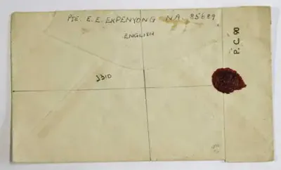 WW2 Letter envelope posted from India to England - Opened by Examiner and passed by Censor
